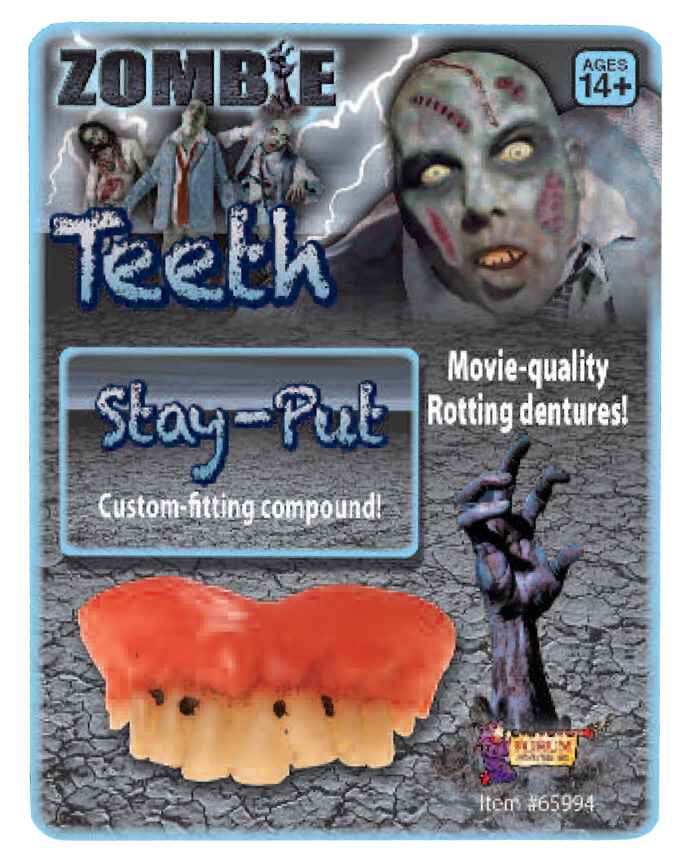Prosthetic Rotted Zombie Teeth Costume Accessory