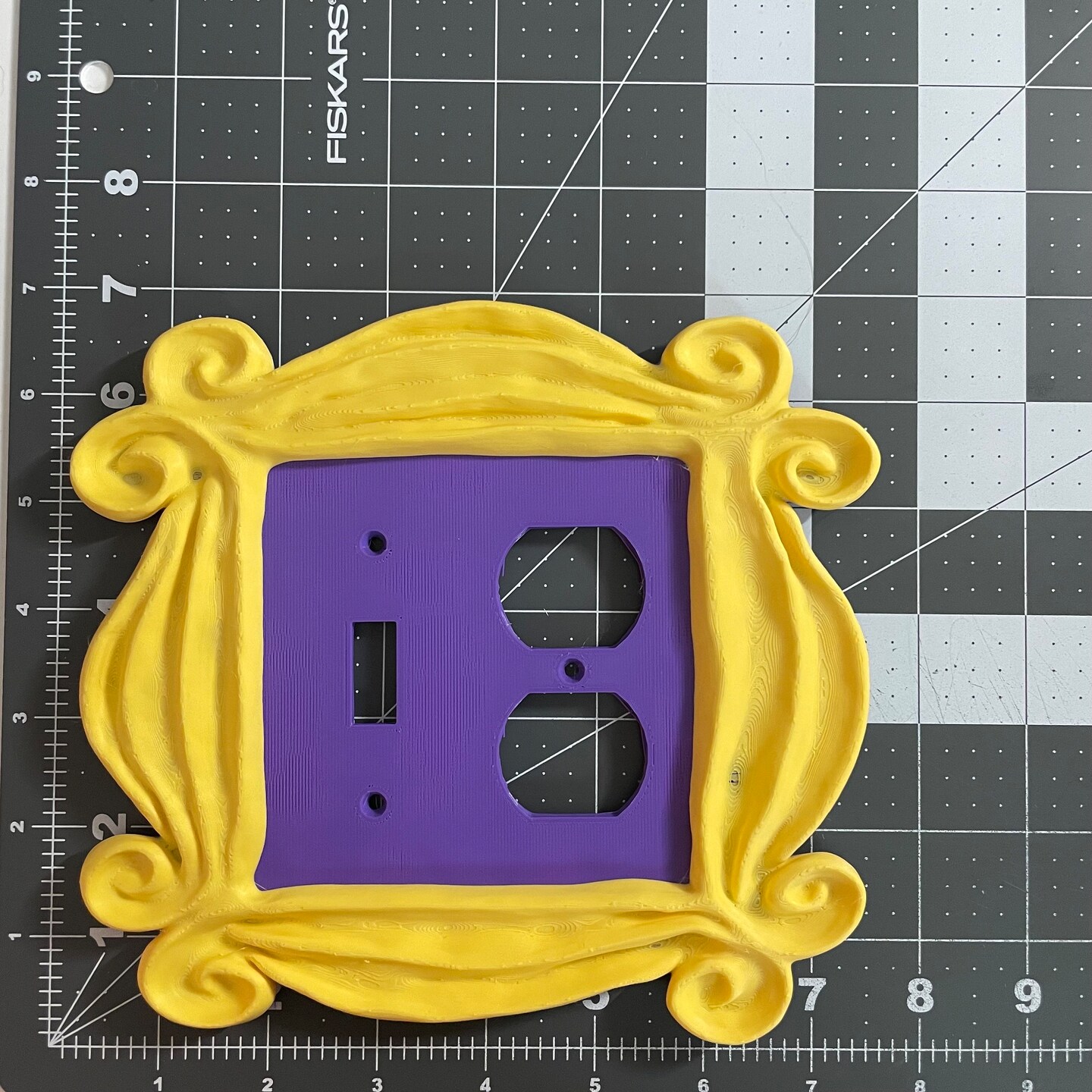 Friends' Inspired Peephole Frame Light Switch Cover - Monica's