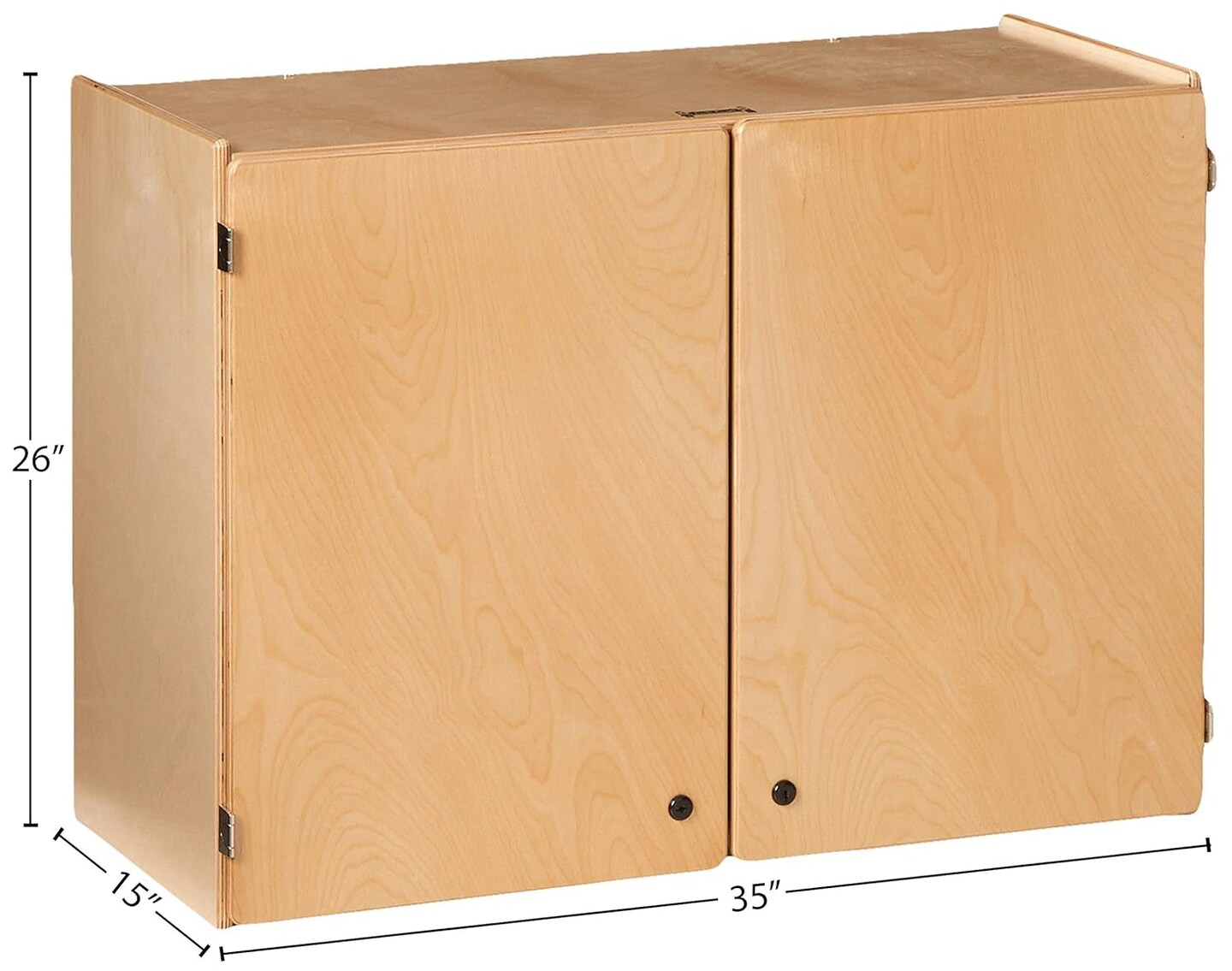 Lockable Wall Cabinet,Yellow