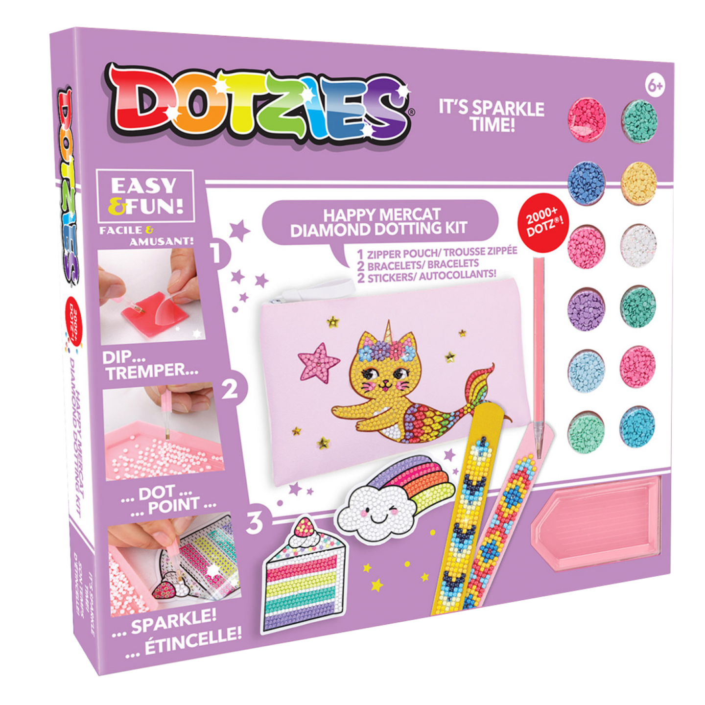 Diamond Dotz Kits - Dotzies Mercat Activity Set, Diamond Art Kits for Adults, Diamond Painting Kits Adults, Diamond Dotz Kits, Diamond Art Adults, Diamond Dotz Kits For Kids Ages 8-12, Diamond Dotz Kits For Kids 8-12