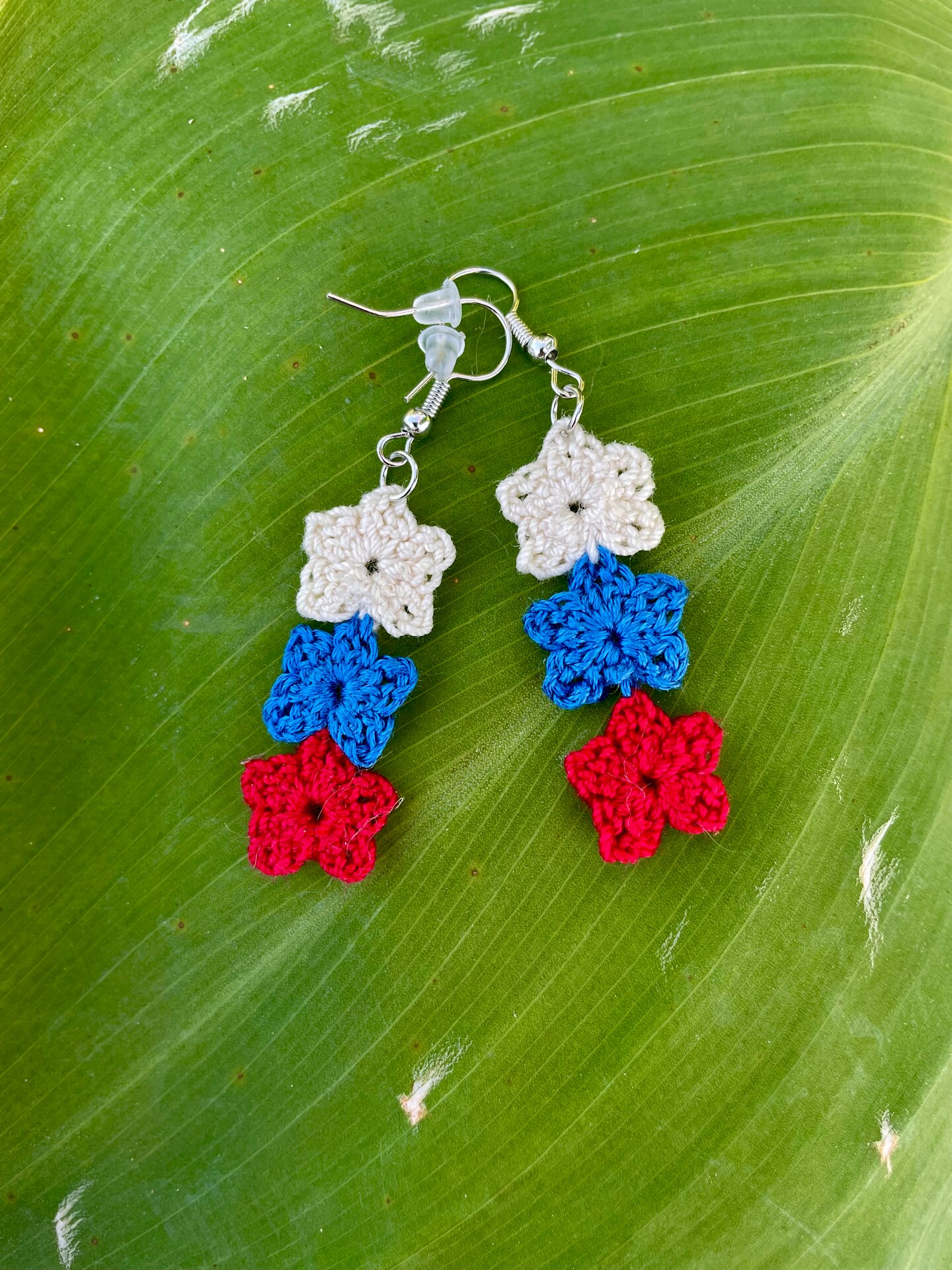 red dress blue earrings Silver Drop & Red Crystal Earrings | Versailles Collection