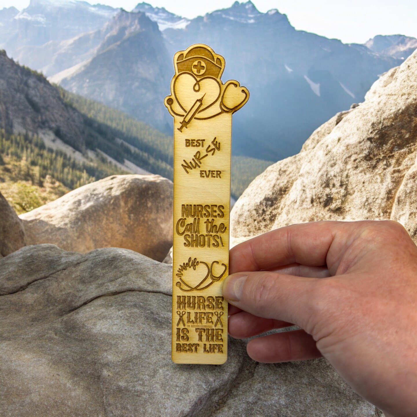 Bookmark - Best Nurse Ever - Birch wood Bookmark - Best Nurse Ever - Birch wood