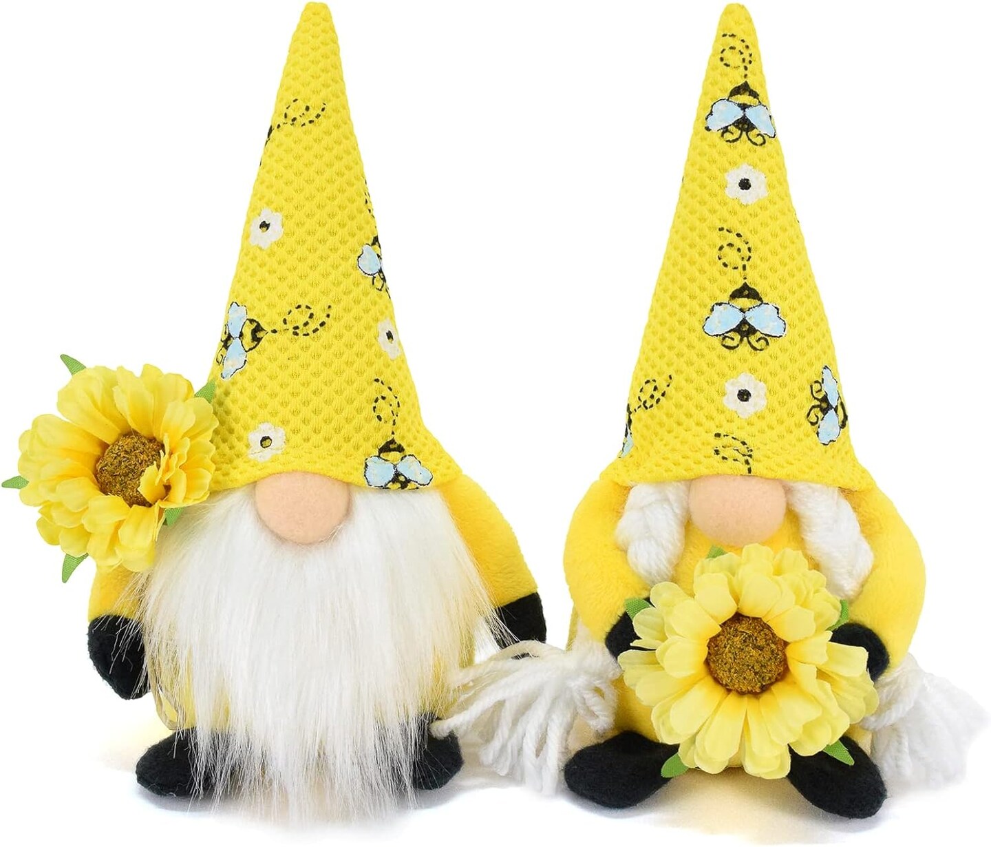 2 Pieces Bumble Bee Gnomes Plush Decorations Swedish Tomte