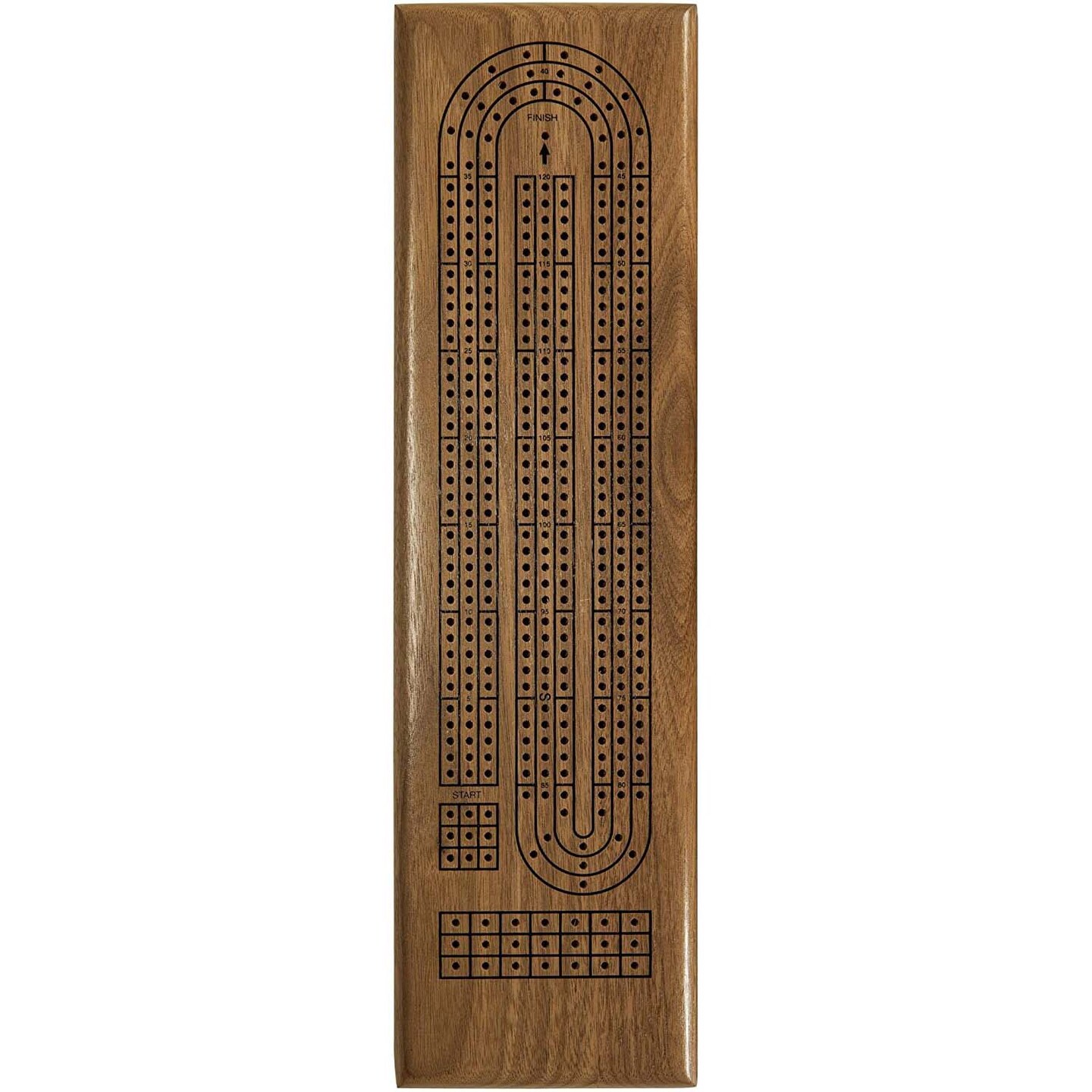 WE Games Solid Walnut Wood Classic Cribbage Set (Made in USA ...