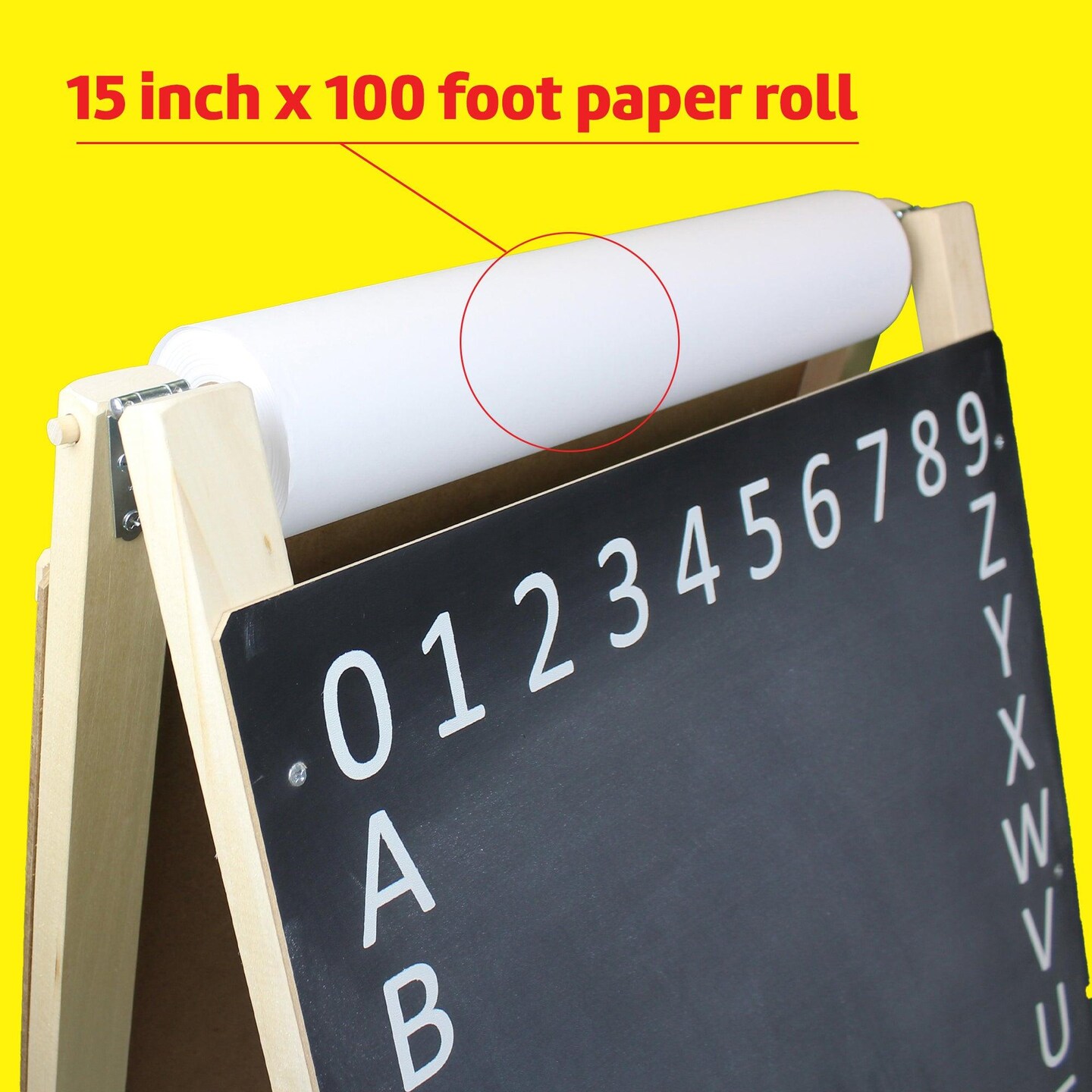 Child&#x27;s Paper Roll Easel, 44&#x22;H x 19&#x22;W