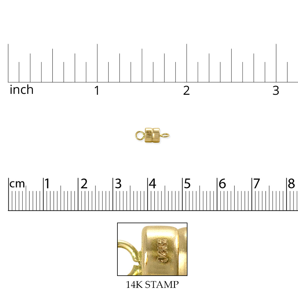14k Yellow Gold Magnetic Clasp 10x4.3mm