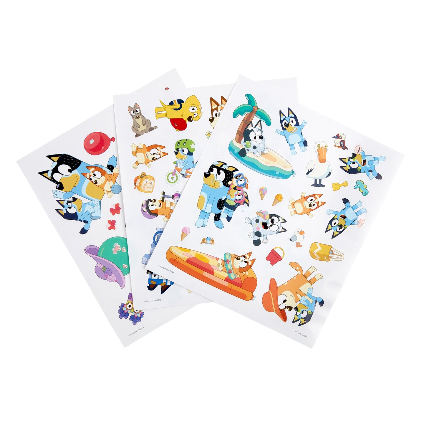 Color &#x26; Sticker Activity Set, Bluey, 3 Sets