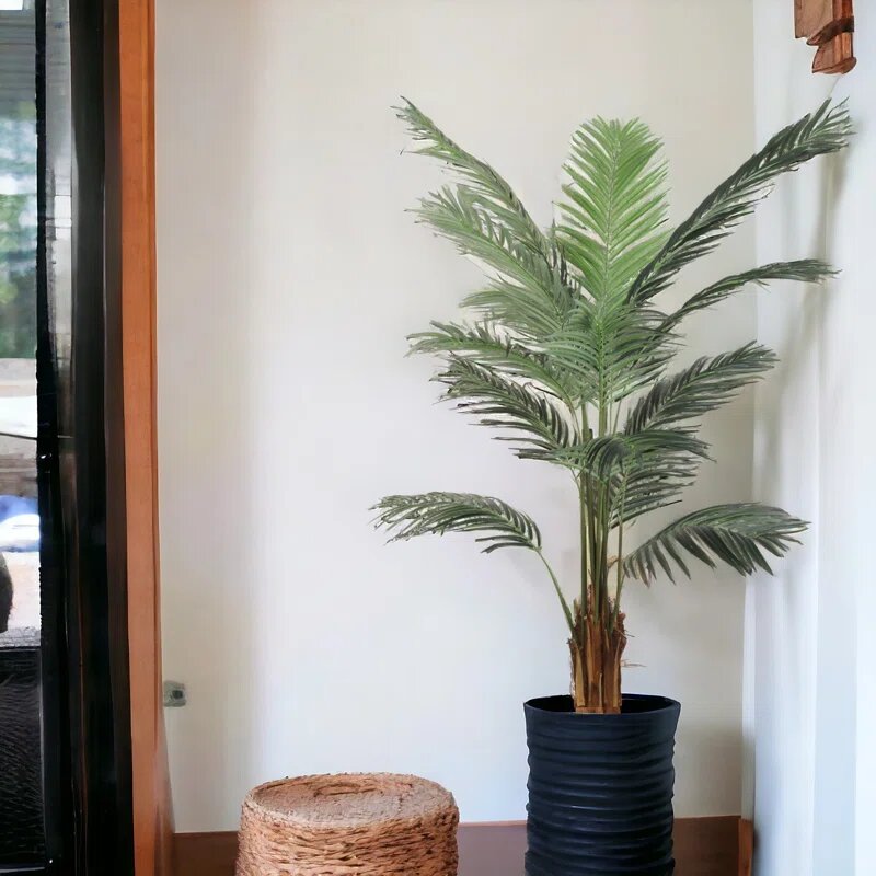 Set of 2 Lifelike Artificial Palm Trees - 6 Feet Tall Realistic Indoor/Outdoor Faux Palm Plants for Home Decor &#x26; Office, Floral Home by Artificial Flowers