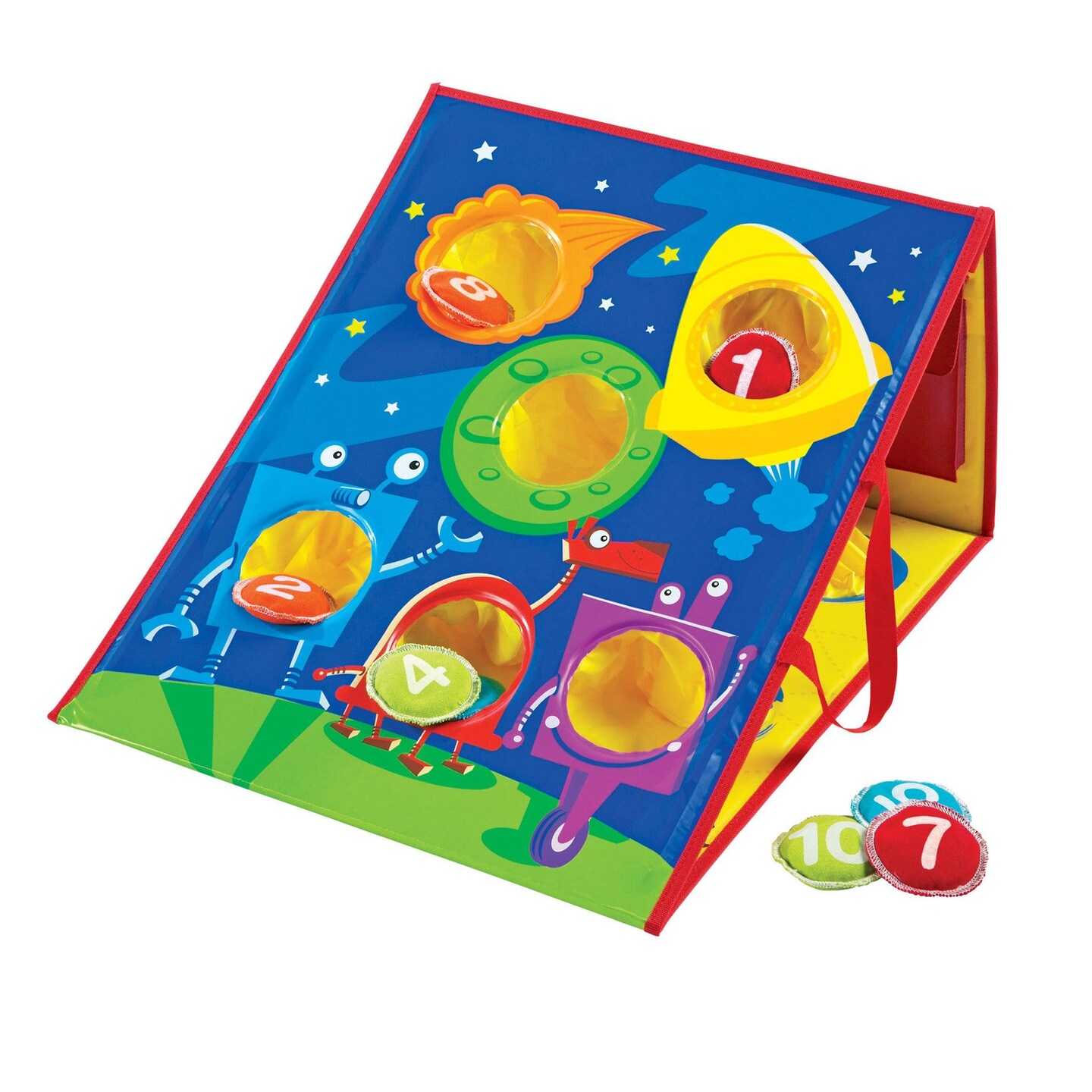 Smart Toss&#x2122; Colors, Shapes &#x26; Numbers Bean Bag Tossing Game