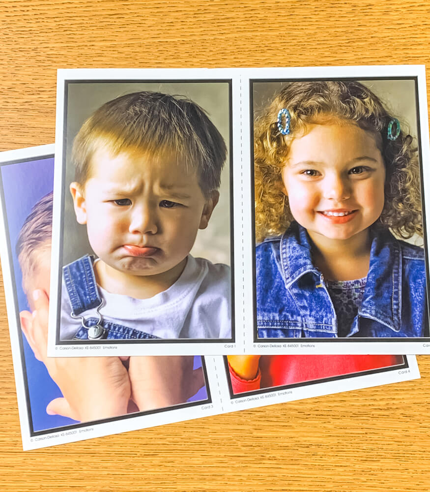 Key Education Emotion Flash Cards, Photographic Learning Cards With Different Emotions, Feelings, and Facial Expressions, Social-Emotional Educational Games, Ages 3+ (81 pc)