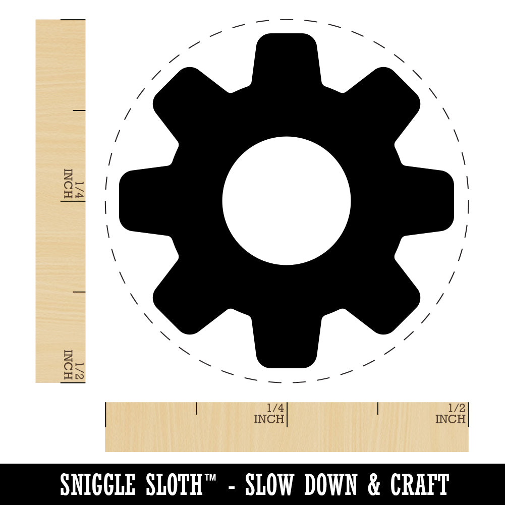 Gear Solid Rubber Stamp for Stamping Crafting Planners Michaels