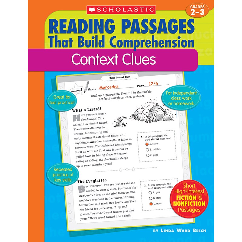 Reading Passages That Build Comprehension: Context Clues | Michaels