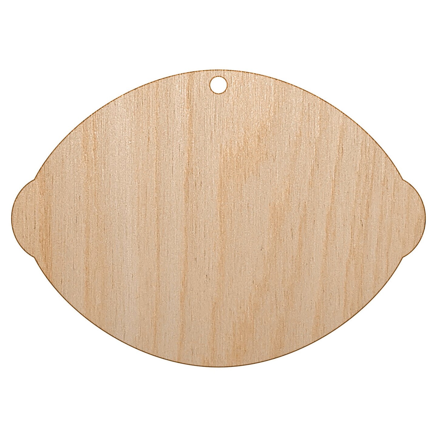 Lemon Fruit Solid Unfinished Craft Wood Holiday Christmas Tree DIY Pre-Drilled Ornament