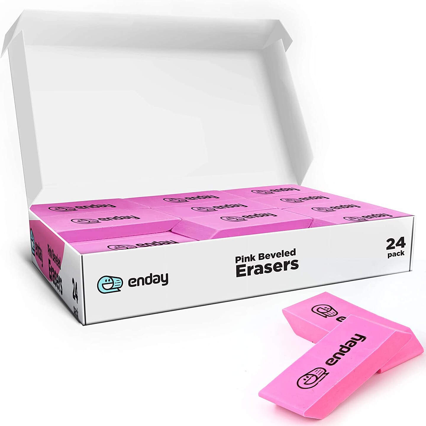 Enday Pink Bevel Eraser