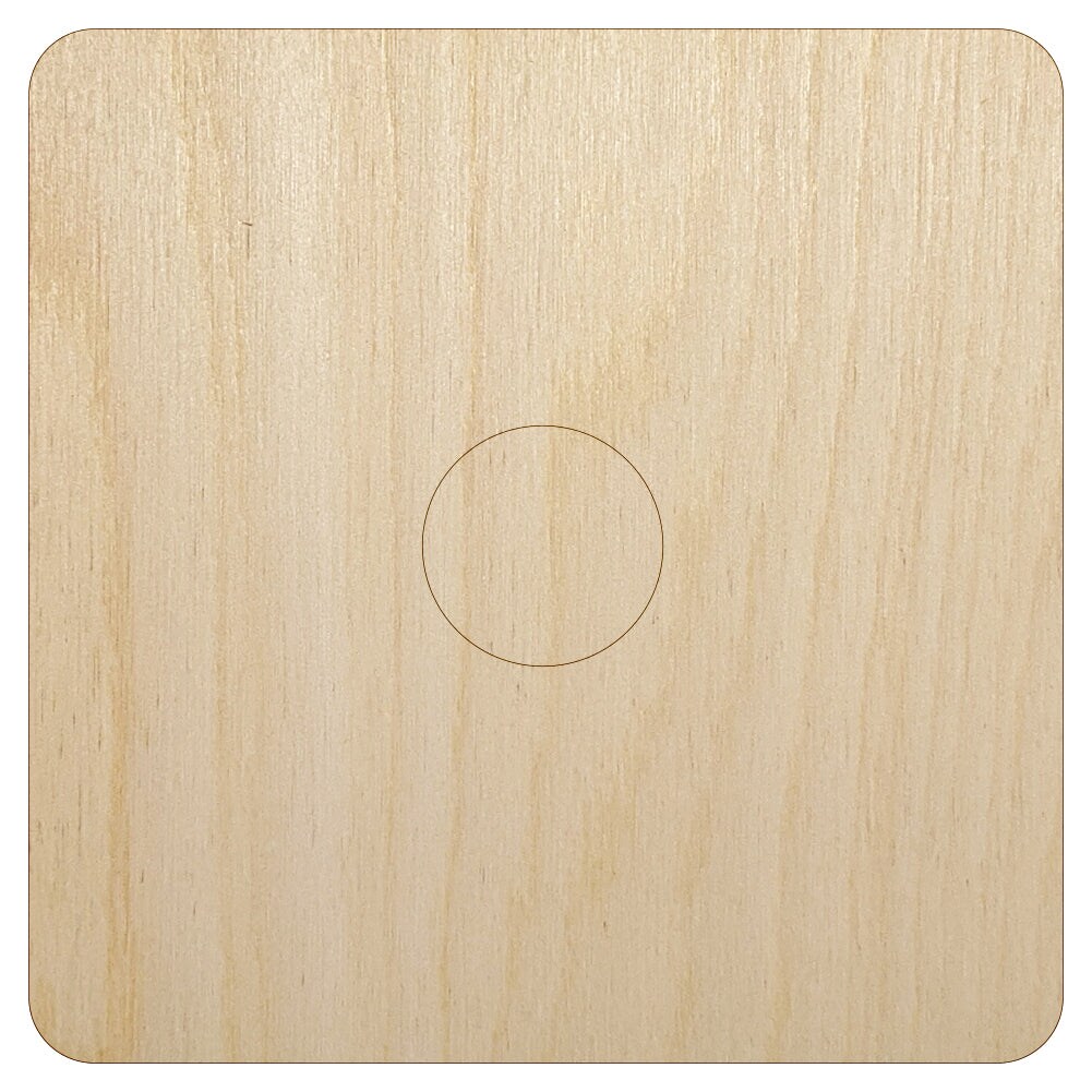One 1 Dice Die Unfinished Wood Shape Piece Cutout for DIY Craft Projects