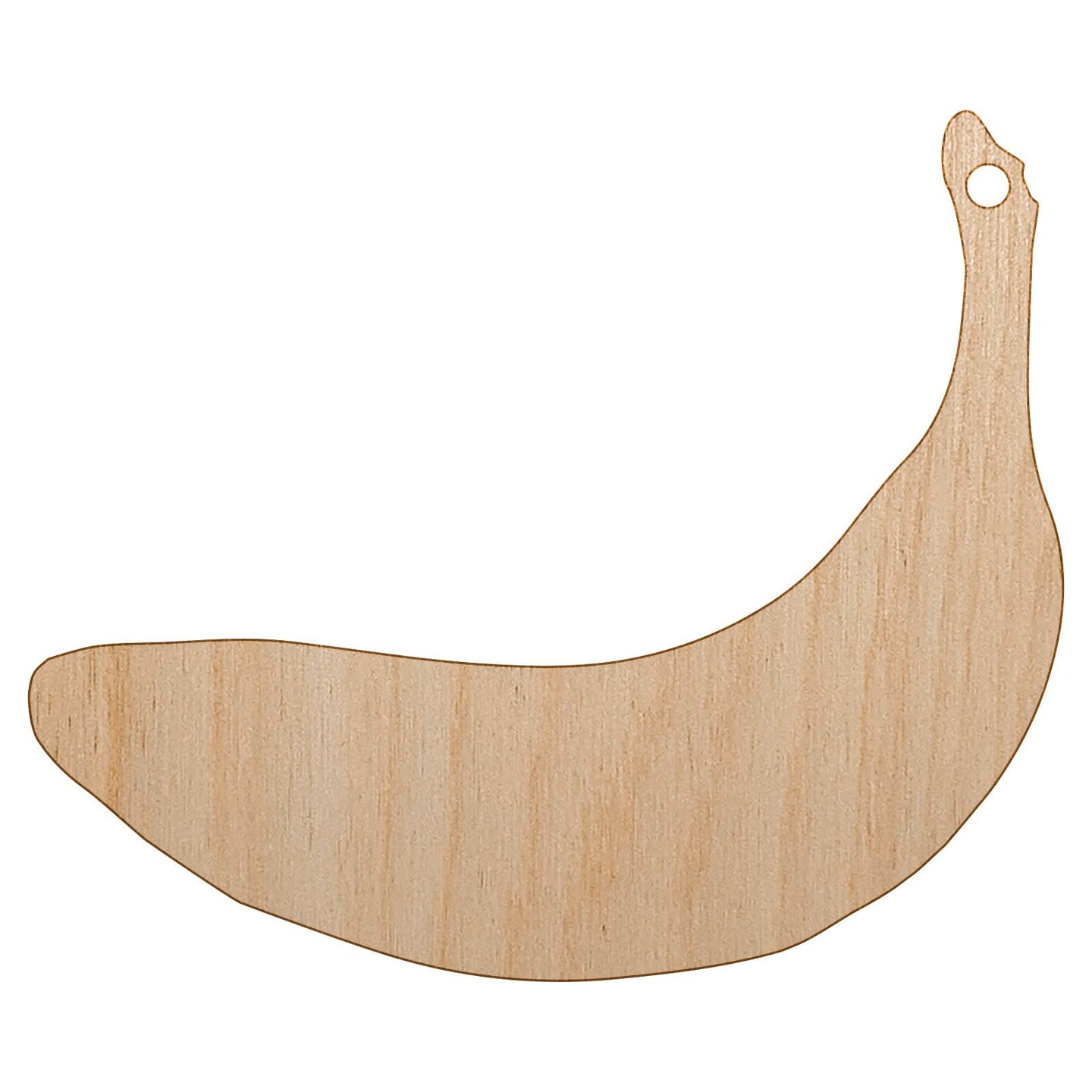 Banana Fruit Unfinished Craft Wood Holiday Christmas Tree DIY Pre-Drilled Ornament