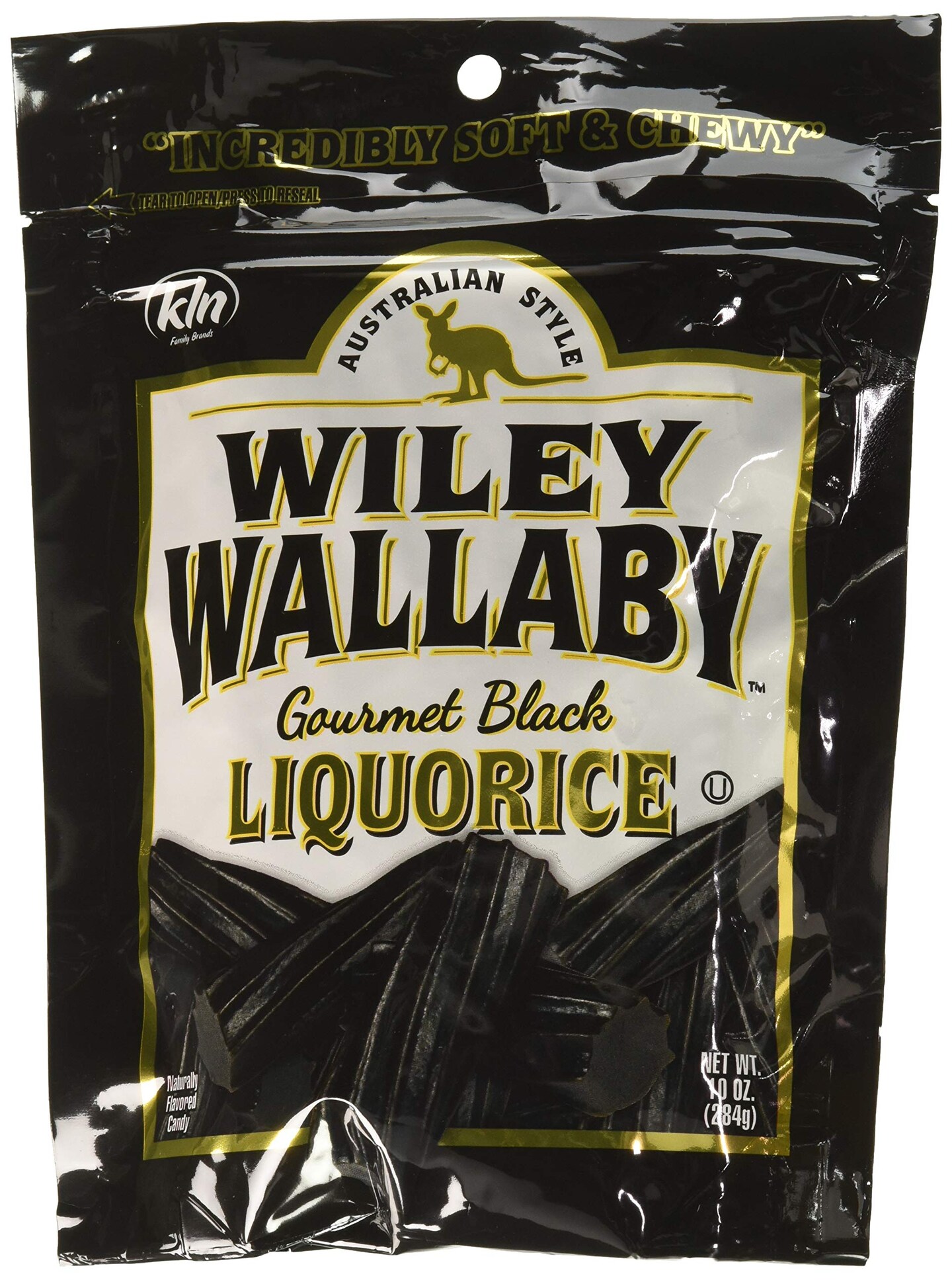 Gourmet Australian Style Liquorice Gourmet Black Liquorice, 10-Ounce (Case of 10)