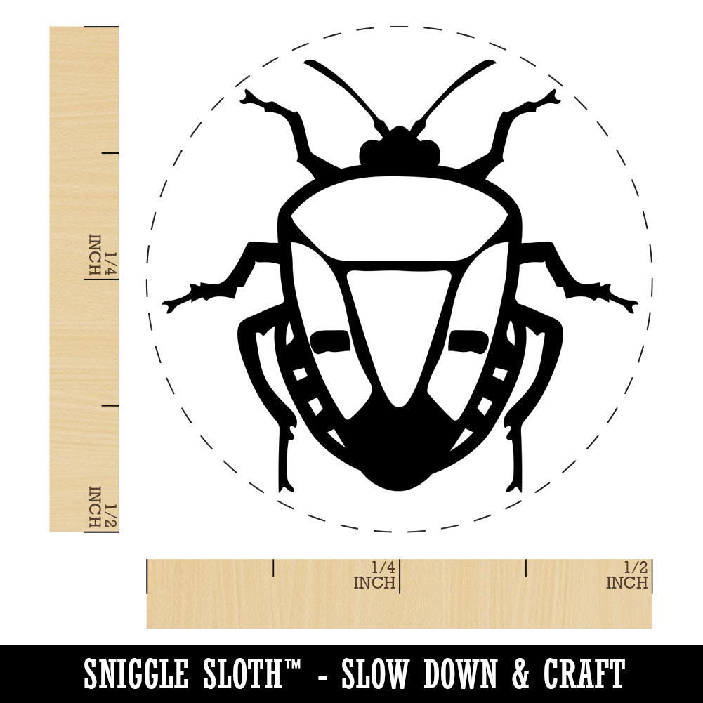 Man Faced Stink Bug Insect Self-Inking Rubber Stamp for Stamping Crafting Planners