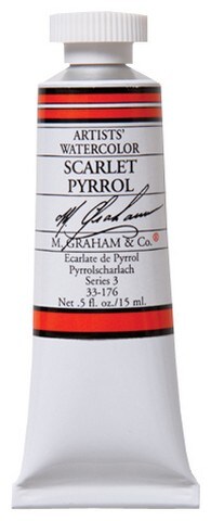 M Graham Scarlet Pyrrol 15ml Watercolor