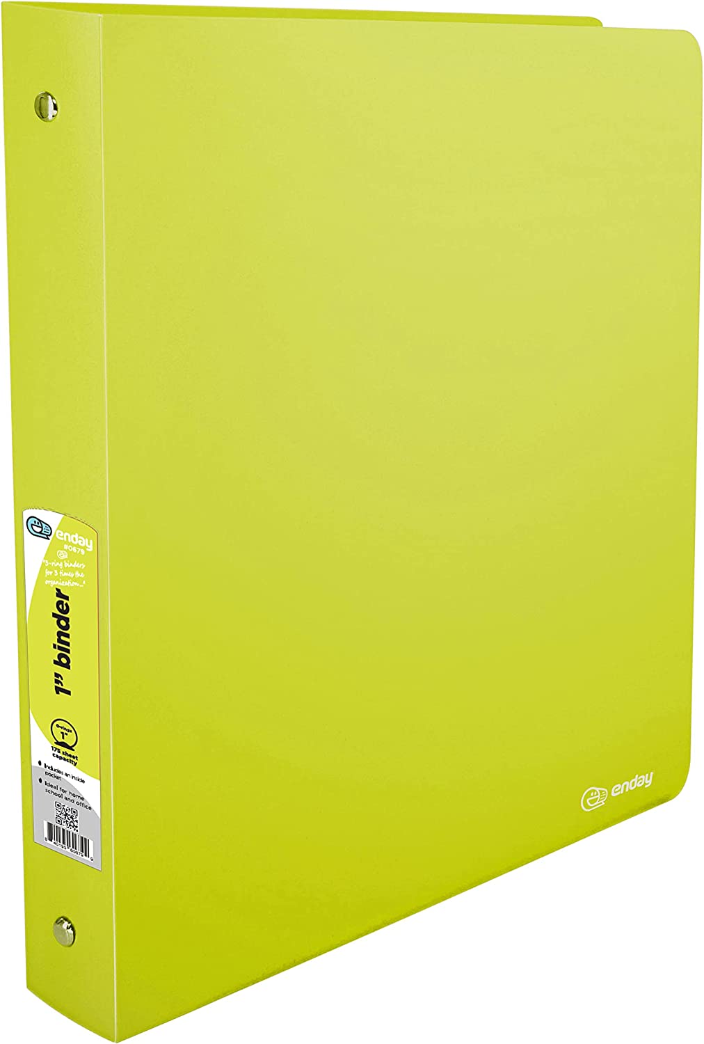 Enday Matte Bright Color Poly 3-Ring Binder