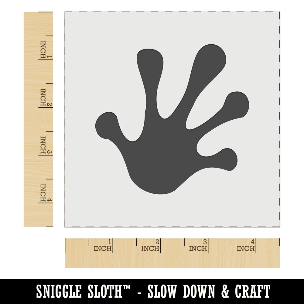 Frog Toes Footprint Wall Cookie DIY Craft Reusable Stencil