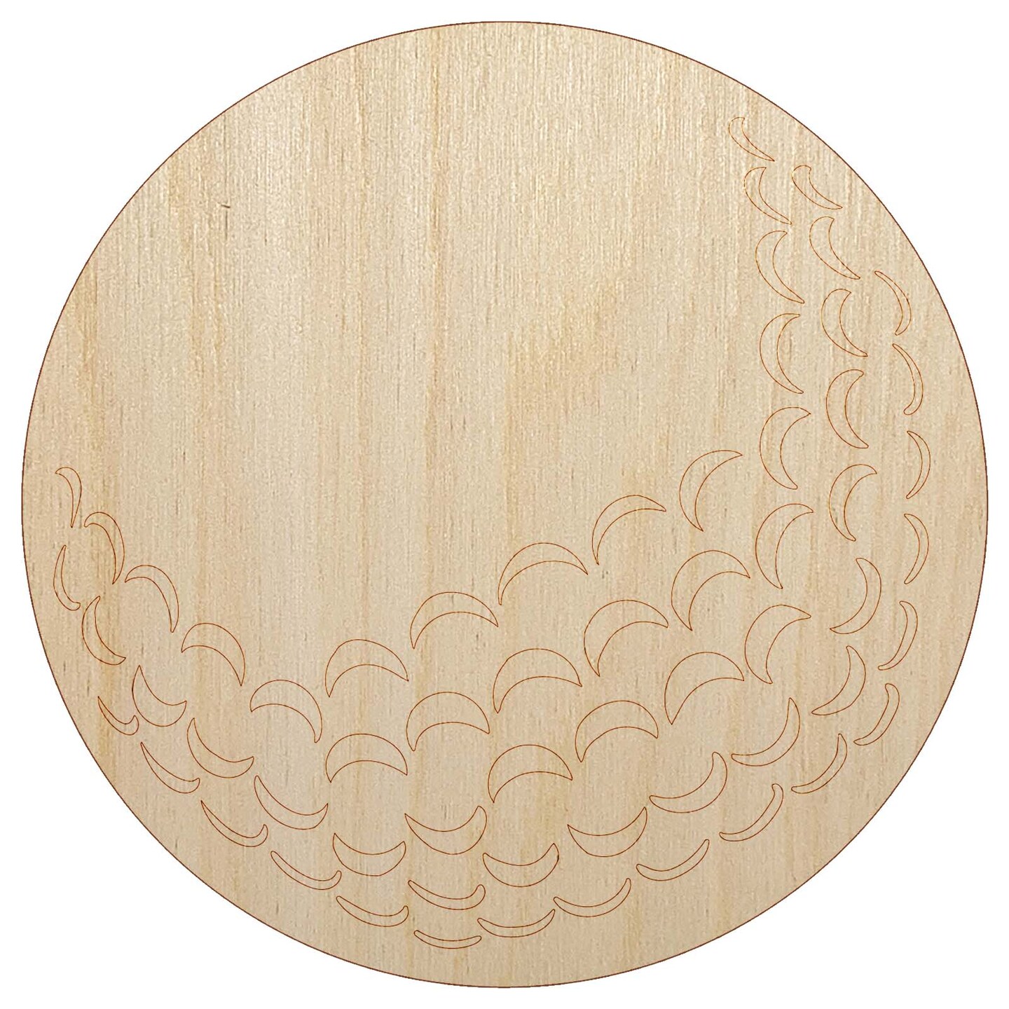 Golf Ball Sports Unfinished Wood Shape Piece Cutout for DIY Craft Projects