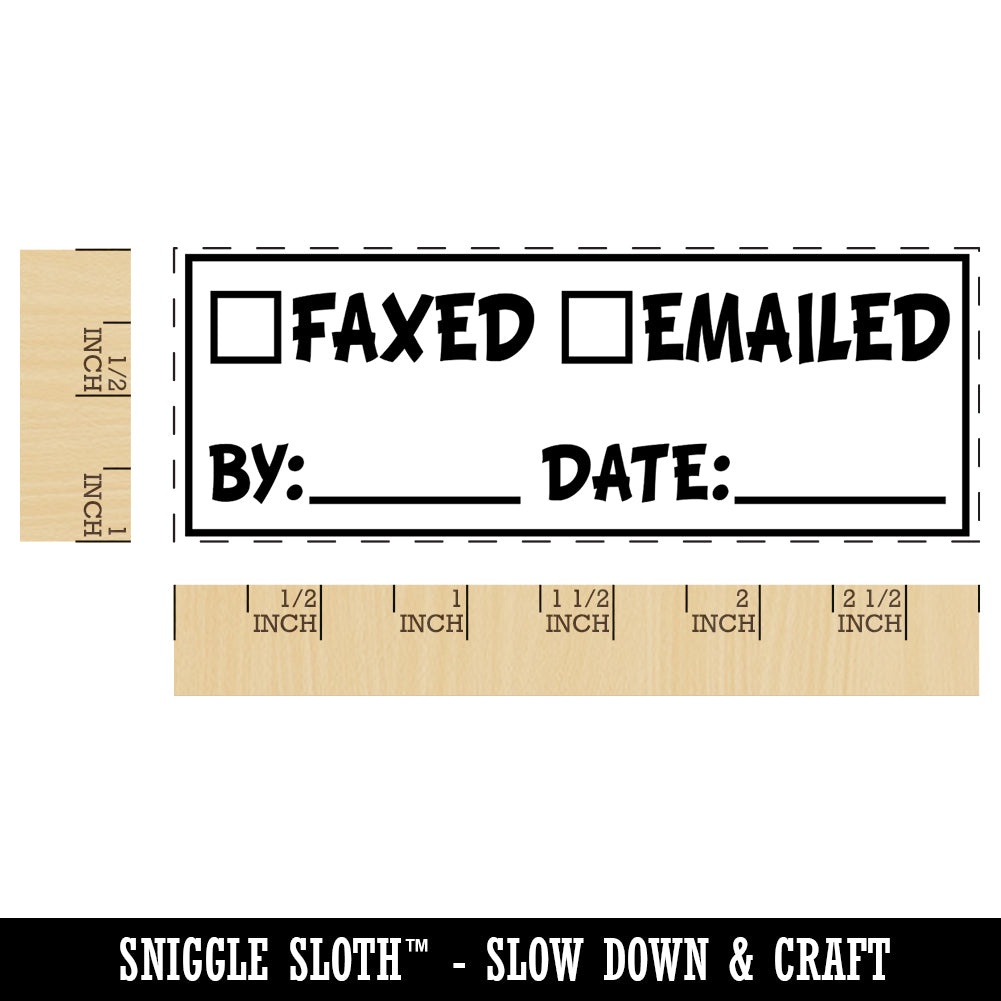 Faxed Emailed Document Fill-in Self-Inking Rubber Stamp Ink Stamper for Business Office