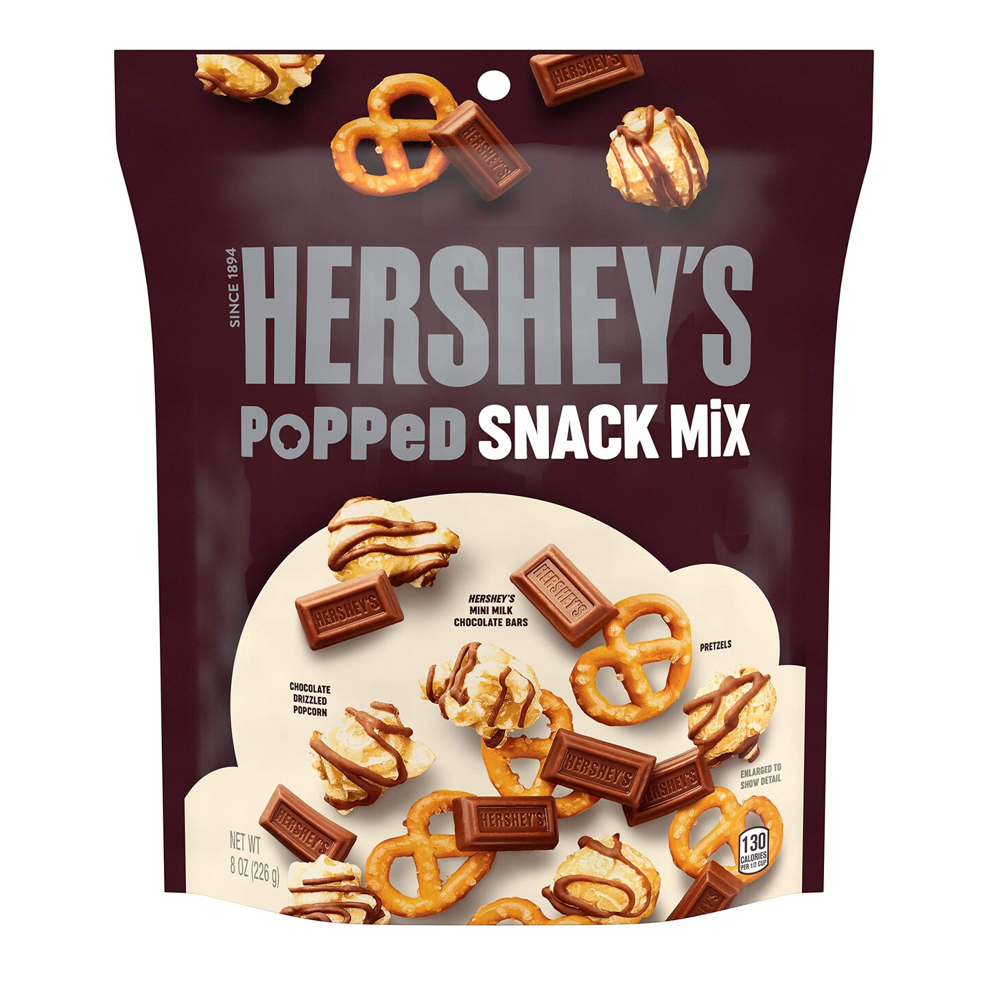 Popped Snack Mix, 8 Ounce (Case of 6)