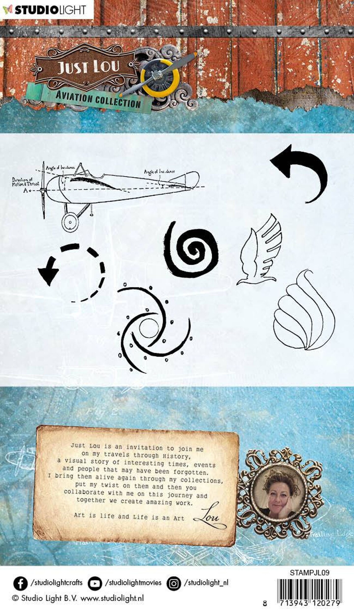 Studio Light JL Clear Stamp Aviation Collection 105x148mm nr.09 | Michaels