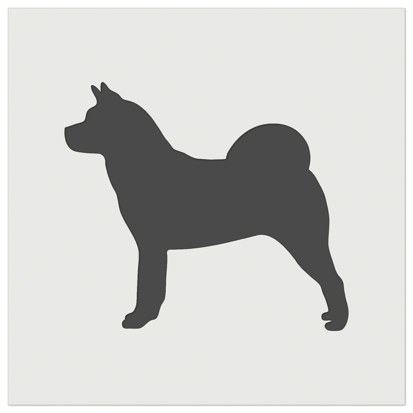 American Akita Dog Solid Wall Cookie DIY Craft Reusable Stencil