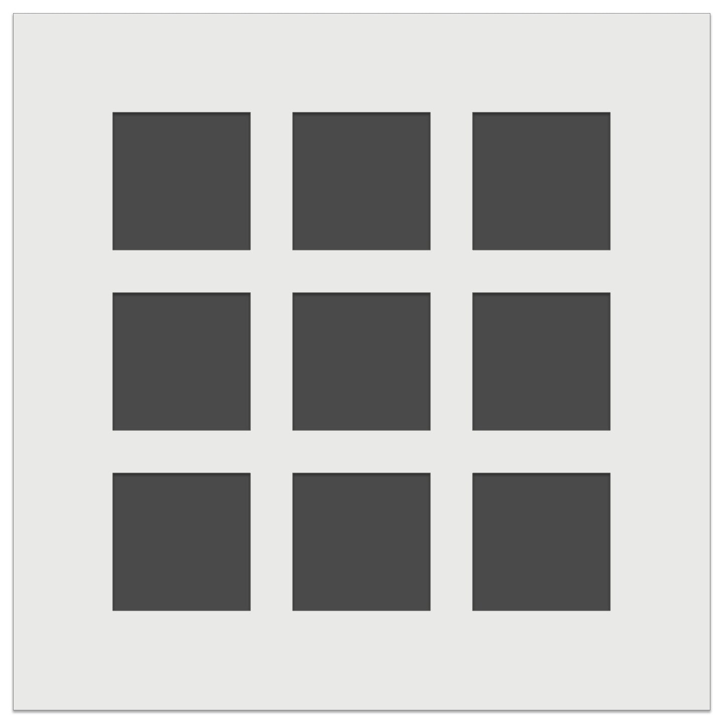 Squares Grid Wall Cookie DIY Craft Reusable Stencil