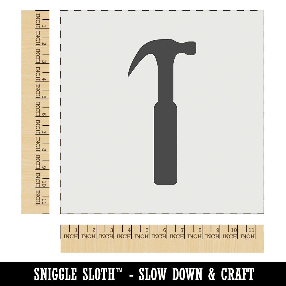 Hammer Tool Wall Cookie DIY Craft Reusable Stencil