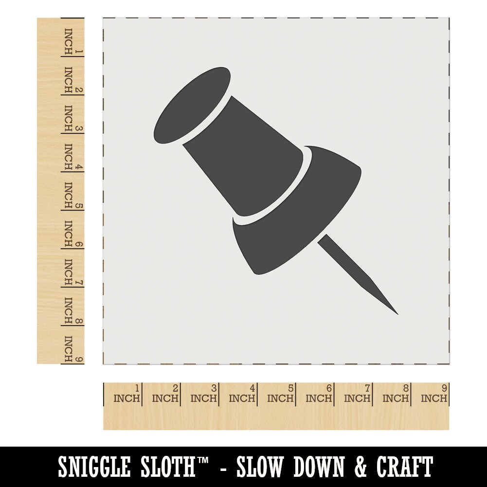 Push Pin Thumbtack Wall Cookie DIY Craft Reusable Stencil Michaels