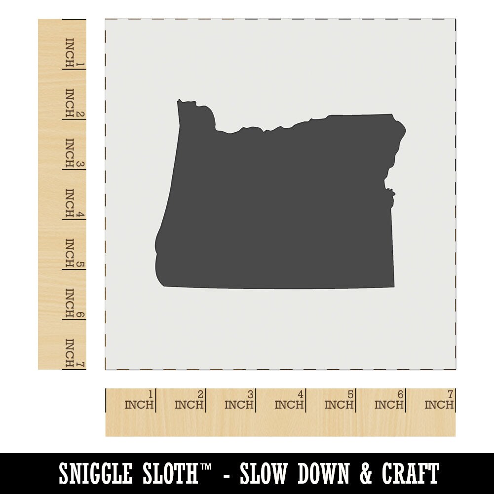 Oregon State Silhouette Wall Cookie DIY Craft Reusable Stencil