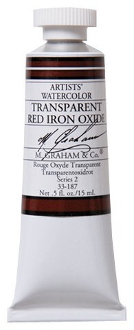 M GRAHAM TRANSPARENT RED IRON OXIDE 15ML WATERCOLOR