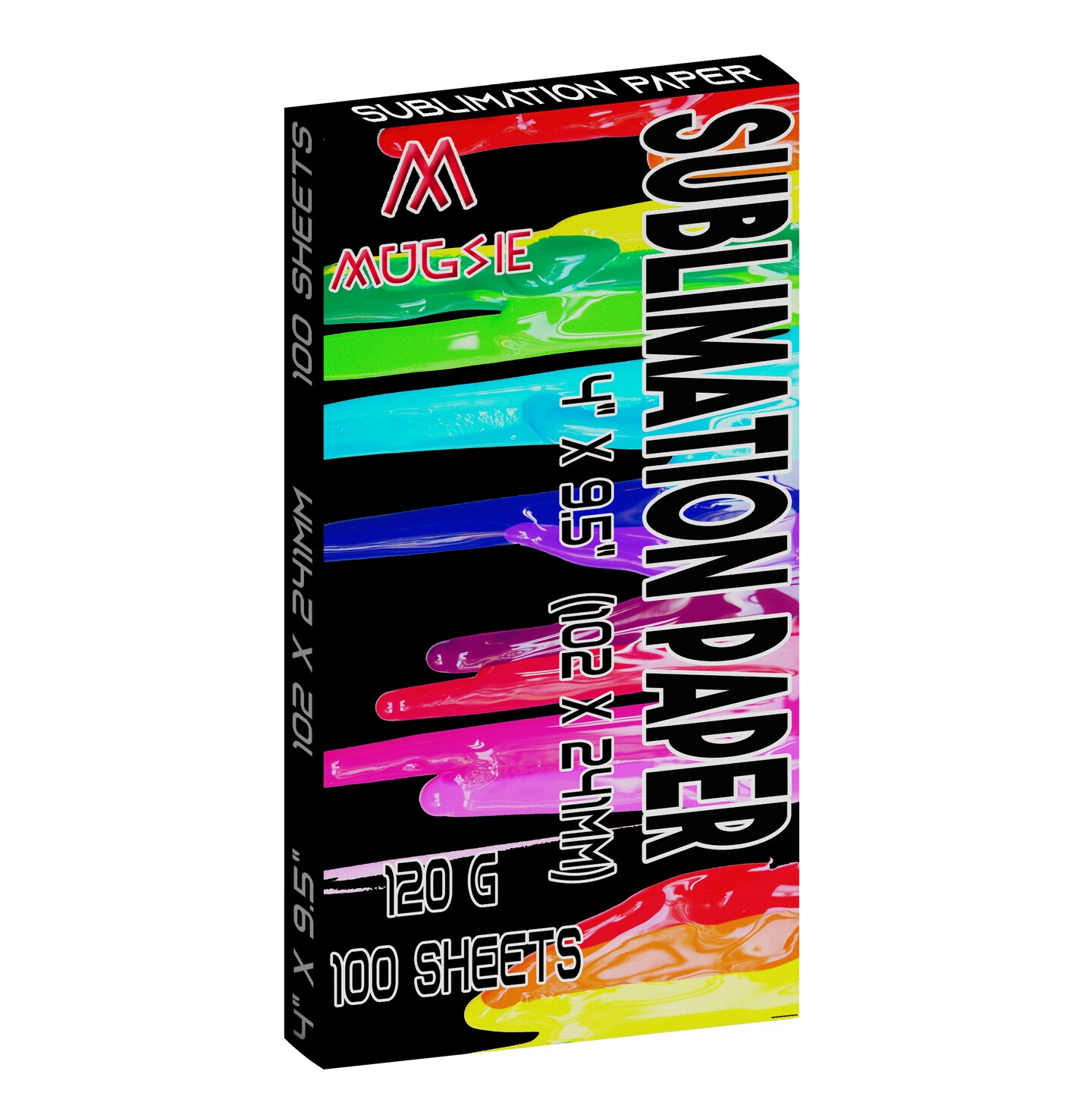 100 Sheets Sublimation Paper for 15oz Mugs 4" x 9.5" for 15 oz mugs For Any Inkjet Printer with Sublimation Ink