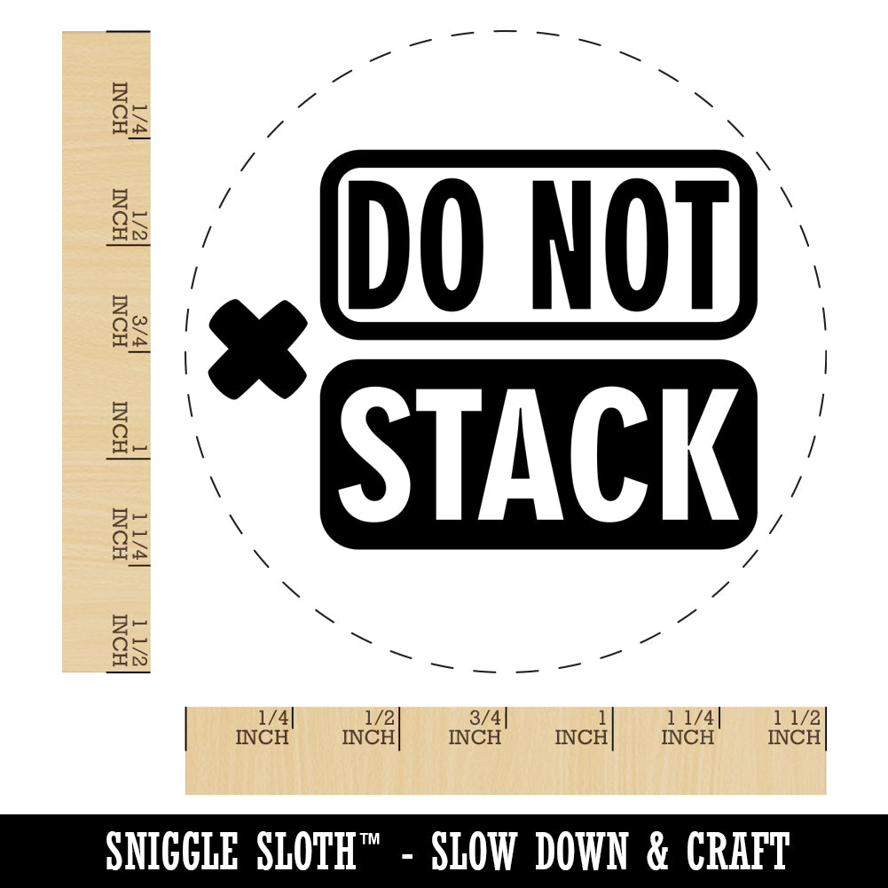 Do Not Stack Packaging Symbol Icon Self-Inking Rubber Stamp for Stamping Crafting Planners