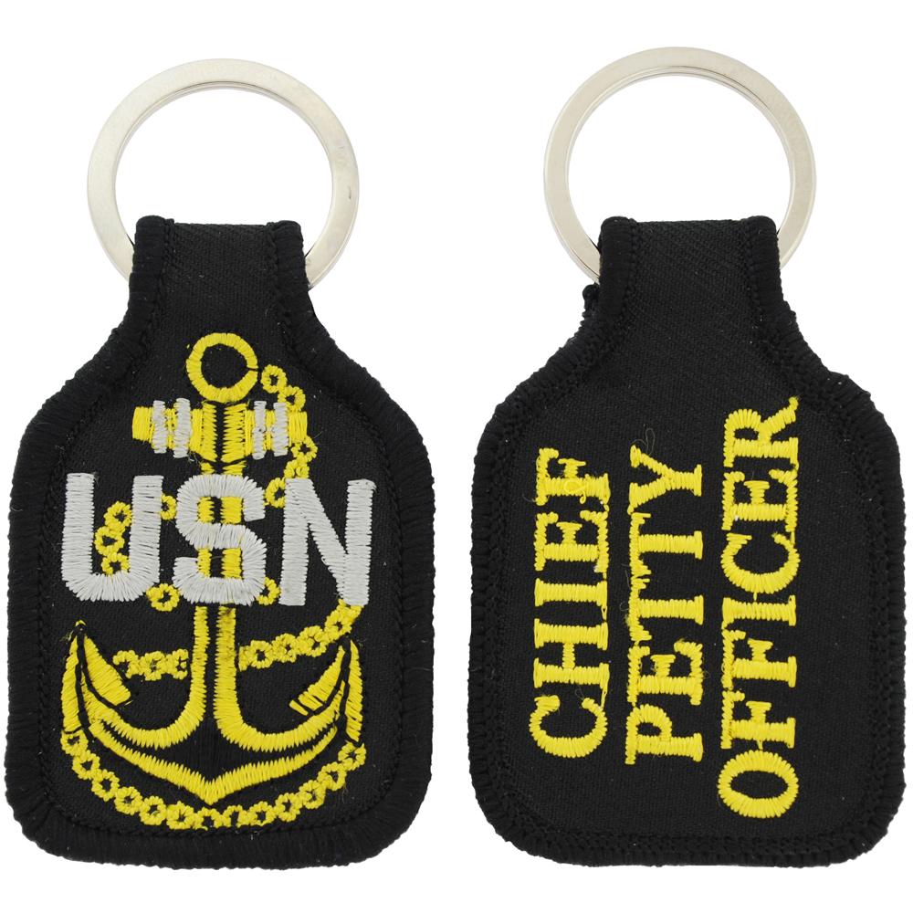U.S. Navy Chief Petty Officer Fouled Anchor Keychain 2 3/4"