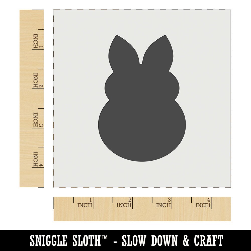 Cute Bunny Rabbit Solid Wall Cookie DIY Craft Reusable Stencil