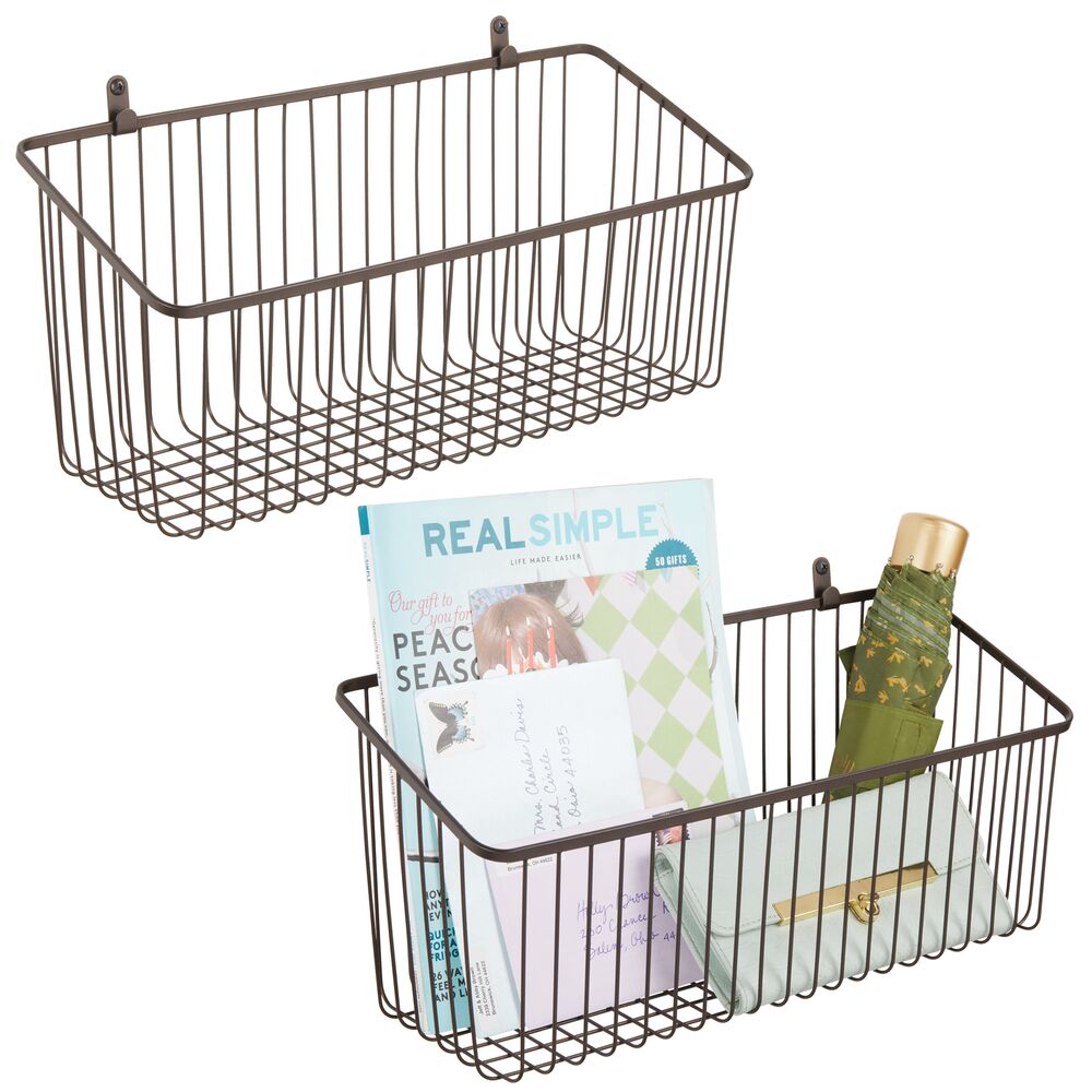 Real Living Small White Under Shelf Basket