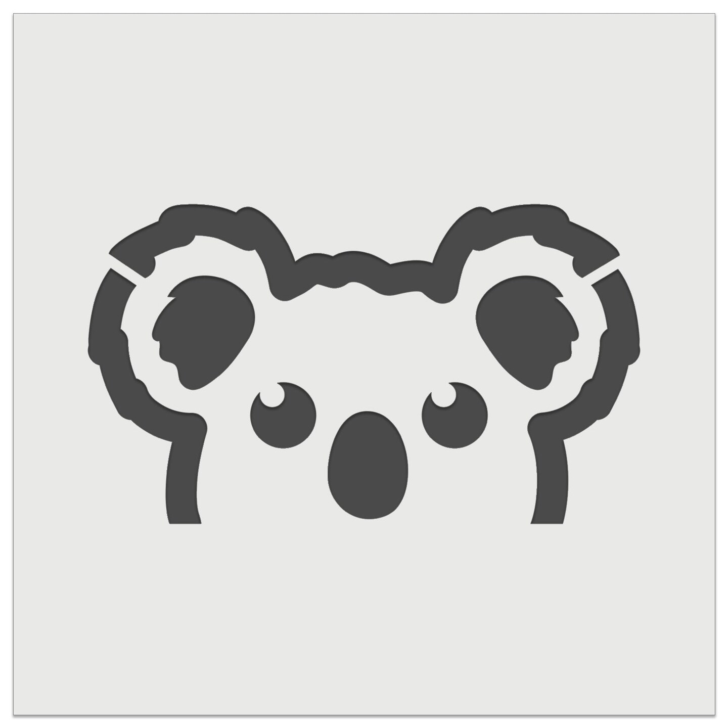 Peeking Koala Wall Cookie DIY Craft Reusable Stencil