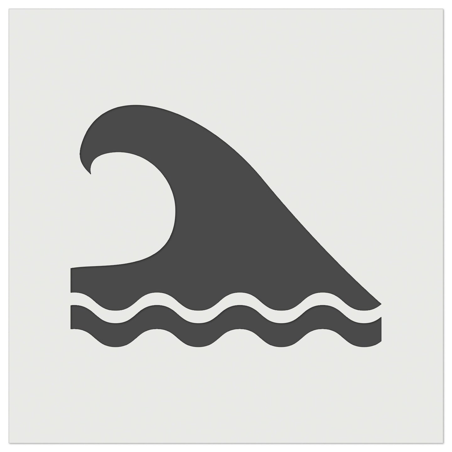 Ocean Surf Wave Beach Wall Cookie DIY Craft Reusable Stencil