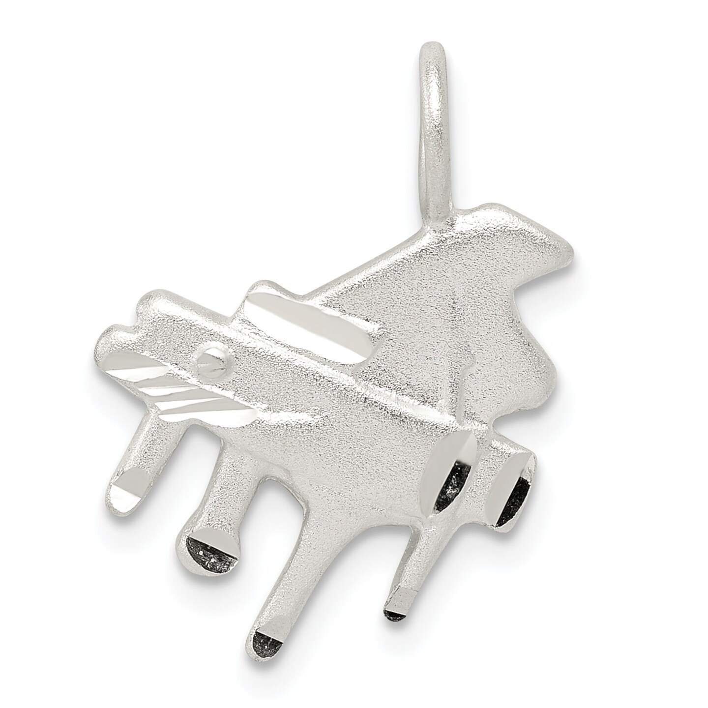 Sterling Silver Grand Piano Charm Music Jewelry 24mm x 16mm
