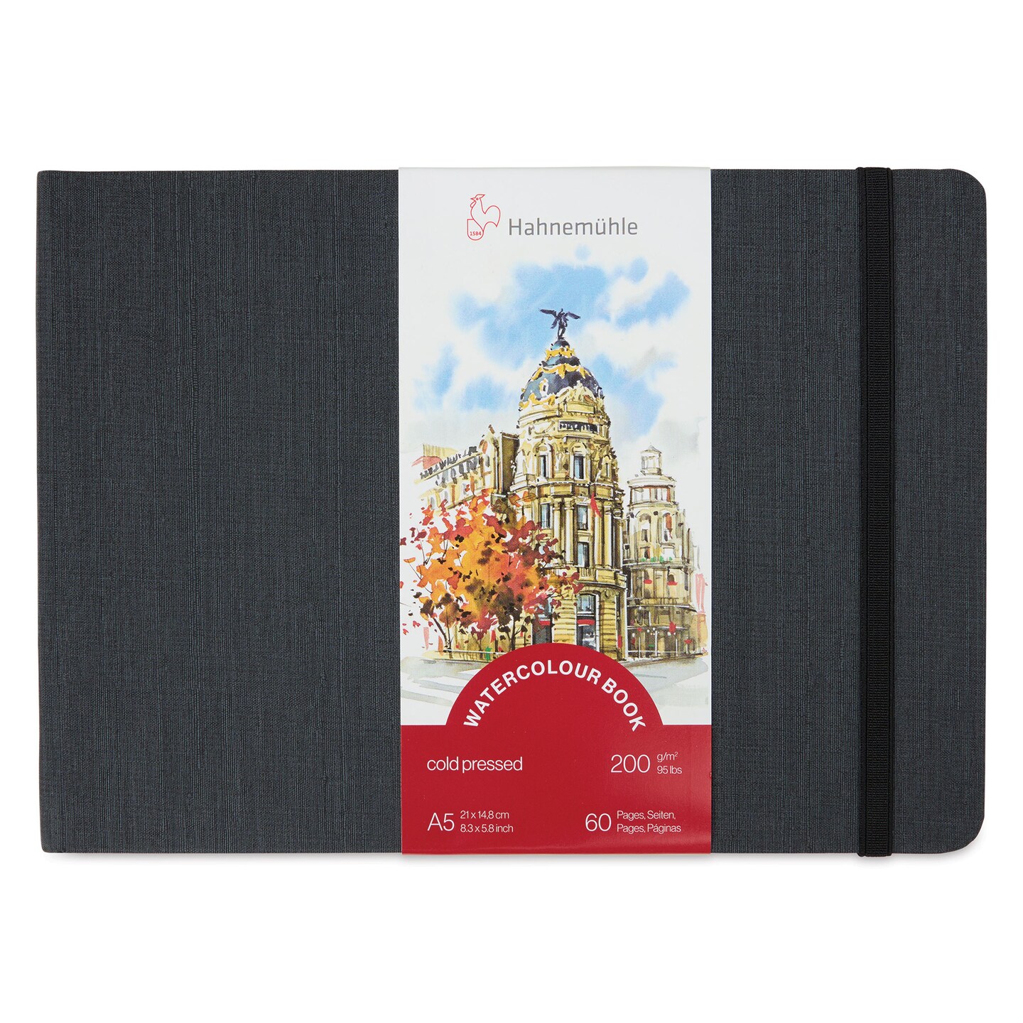 Hahnem&#xFC;hle Akademie Aquarell Watercolor Book - 5-3/4&#x22; x 8&#x22;