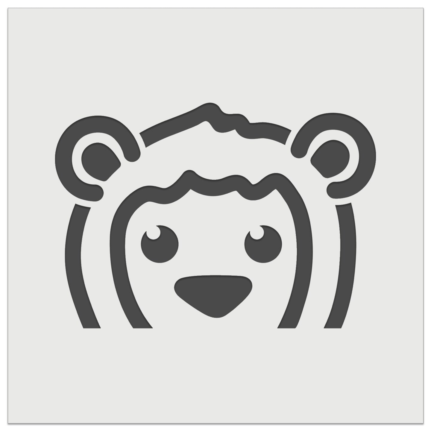 Peeking Lion Wall Cookie DIY Craft Reusable Stencil