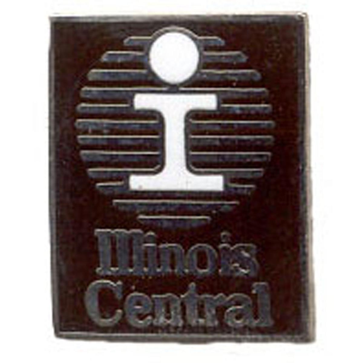 Illinois Central Railroad Logo Pin 1&#x22;