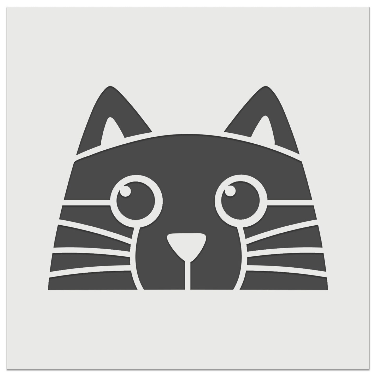Peeking Black Cat Wall Cookie DIY Craft Reusable Stencil