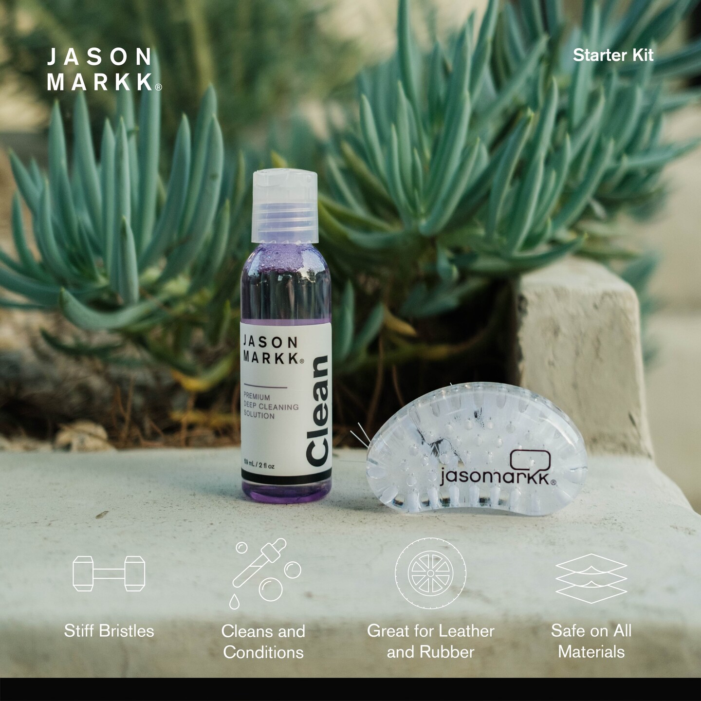 Jason Markk Premium Starter Kit 2 FL oz Cleaner Shoe Care Kit 