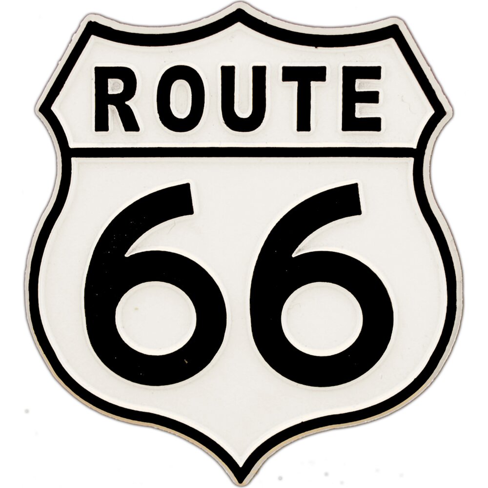 Route 66 Flexible Magnet Car Fridge Locker Decal (2-3/4&#x22;)