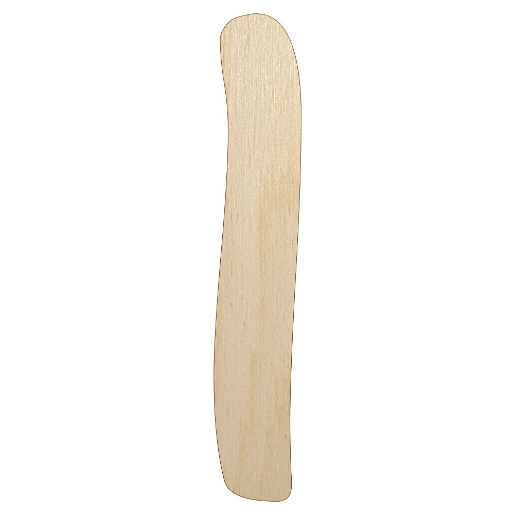 Number 1 One Felt Marker Font Unfinished Wood Shape Piece Cutout for DIY Craft Projects
